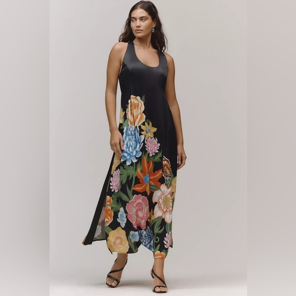 Anthropologie Dresses & Skirts - NWT! Floral By Anthropologie Sleeveless Linen Blend Maxi Dress -Size Small 🗝️